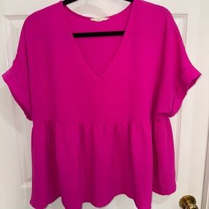 Vibrant Pink Women's Top